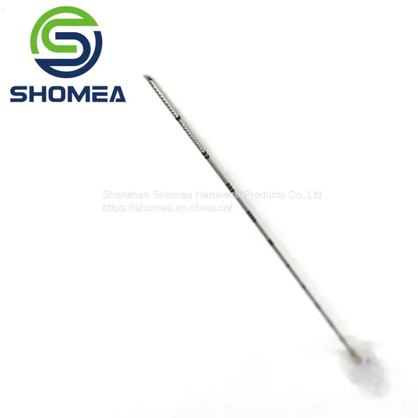Shomea Customized Length 25G Electrolytic Polishing Stainless Steel Echo Needle With Plastic Huber Base photo-3