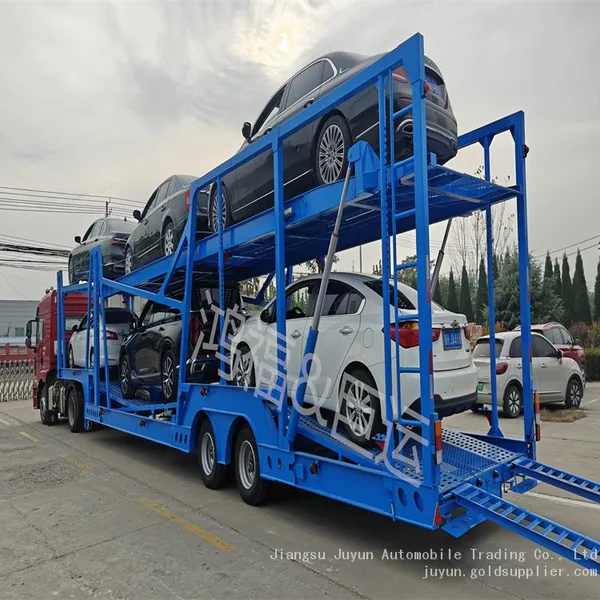 Six Vehicles Transport Semi-trailers, Small Cage Trucks Transport Semi-trailers photo-5