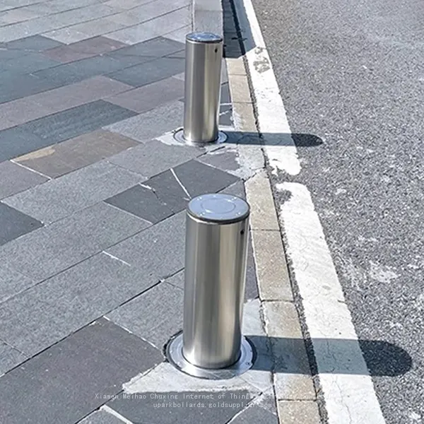 UPARK Wholesale Highway Entry Robust Road Protection Metal Bollard Commercial Parking Barrier Fixed Bollard photo-5