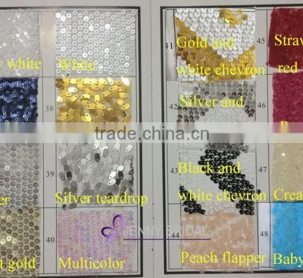 Jenny Bridal Wedding Sequin Tablecloths Wholesale Sequin Fabric Quality Choice photo-3