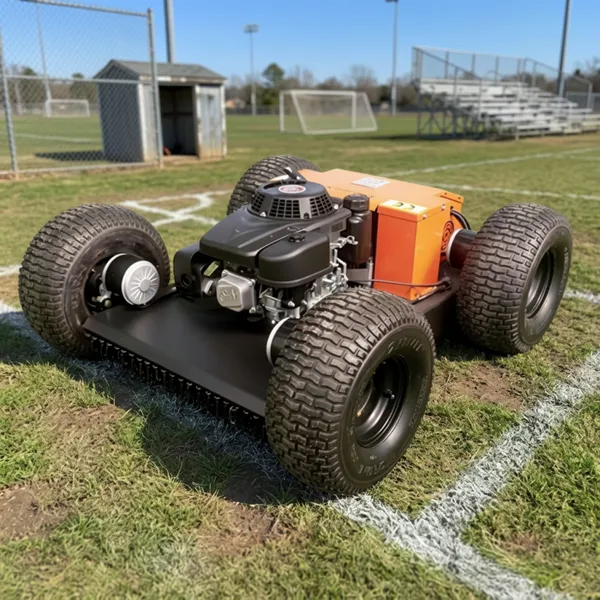 Sports Fields Rough Grass Maintenance Remote Manipulation Wheeled Lawn Trimmer Made in China Manufacturer Factory