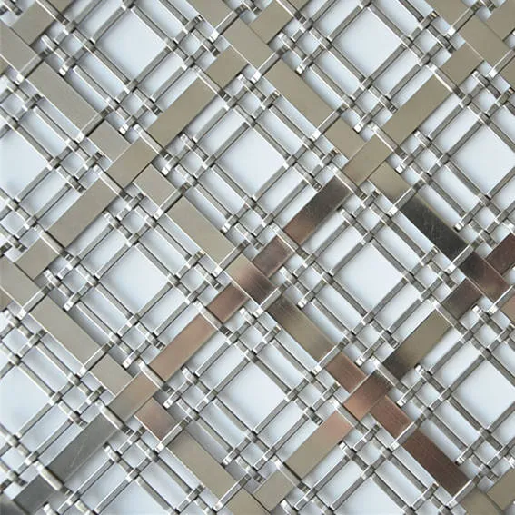 Flat Square Mesh Stainless Steel Decorative Mesh, Other Copper Embossed Mesh photo-1