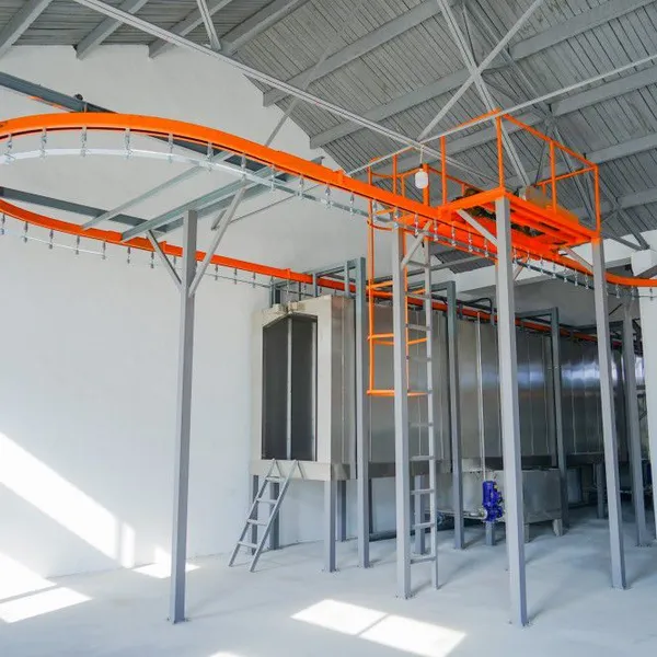 Motor Parts Coating Line Equipped With Multi-stage Pre-treatment Cleaning System