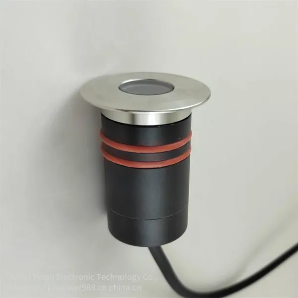 3w 24v Dimmable Ground Lamp With Stainless Steel Surface and Black Lamp Body, Produced by Zhuhai Feipu photo-5