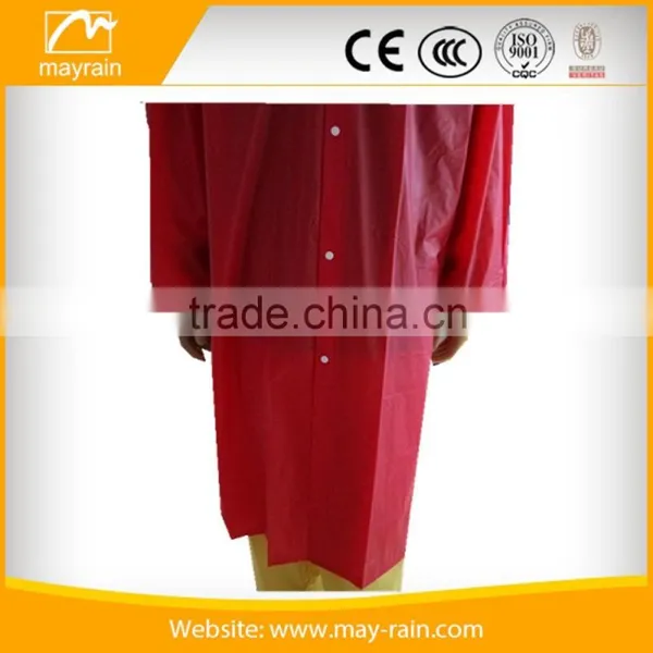 Eco Friendly Adult PVC Long Jacket Raincoat Promotional Raincoat photo-6
