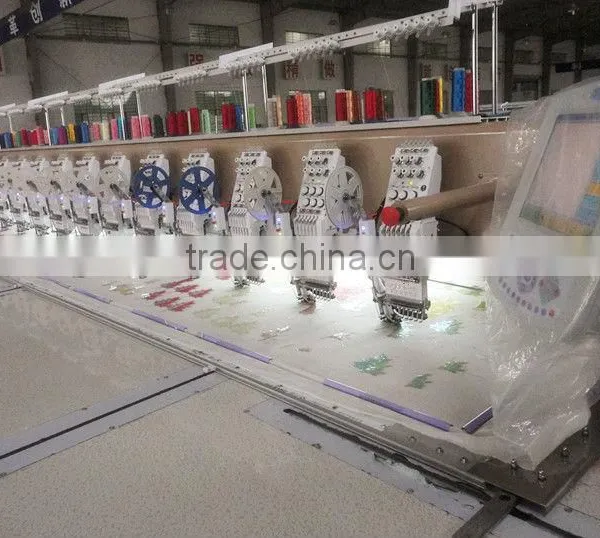 6needles 21heads Flat Single Sequin Embroidery Machine photo-5