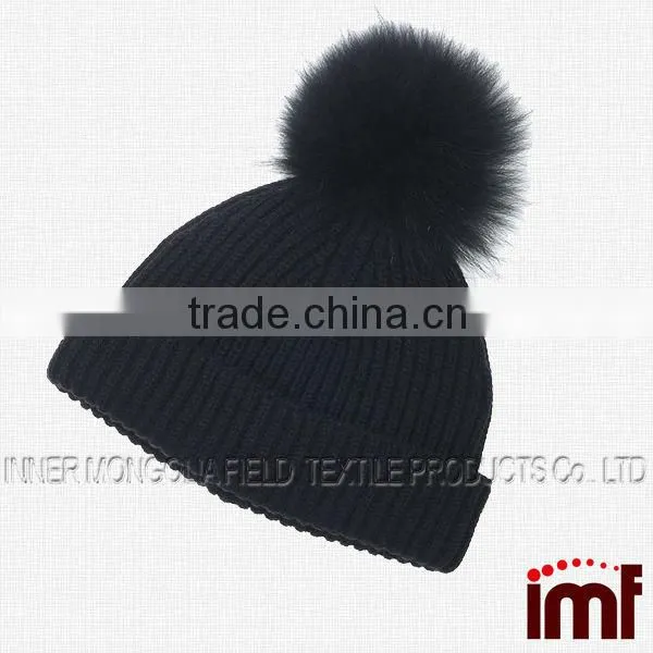 Hats With Fur Pom Poms