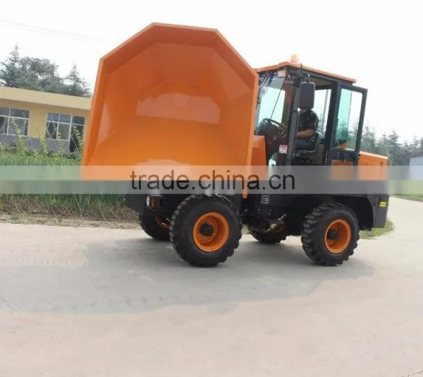 3ton Site Dumper With Rotary Bucket,1.5cbm Capacity Cabin A/C photo-4