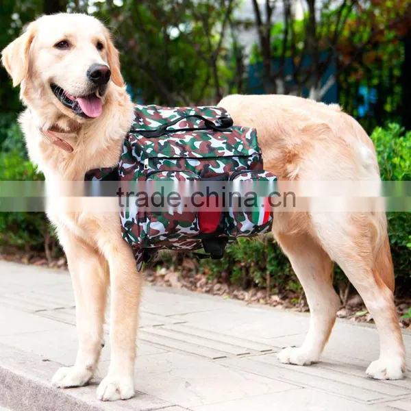 The Dual-purpose Type Camo Pattern Dog Backpack Bag, Pet Travel Bag