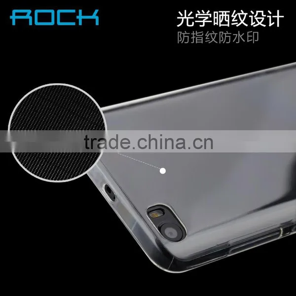 Crystal TPU Rubber Back Case For Xiaomi 5 ROCK Fashion Shockproof Silicone Soft Protective Cover MT-5579 photo-4