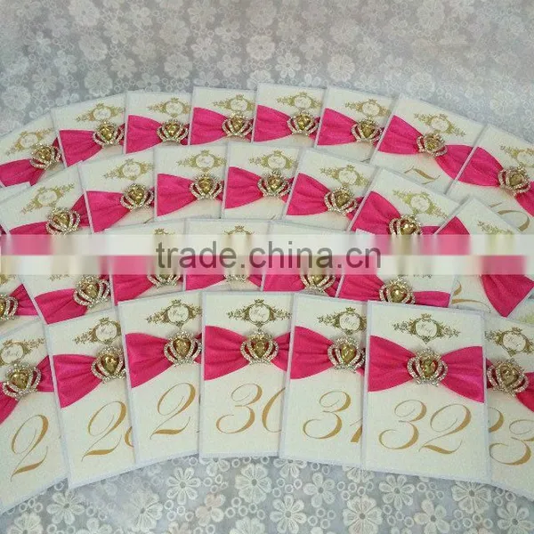 Fold Tablenumber With Matching Ribbon of Invitationswedding Invitations Table photo-4