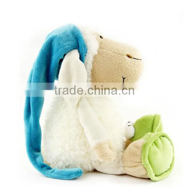 Sheep Shaped Stuffed Animal Plush Toy in Sitting Shape photo-3
