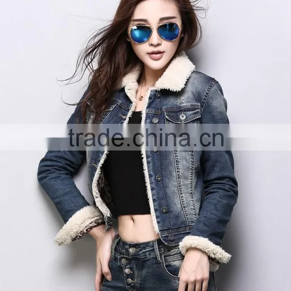 Thick Winter Jean Jacket Lady Sexy Photo English photo-2