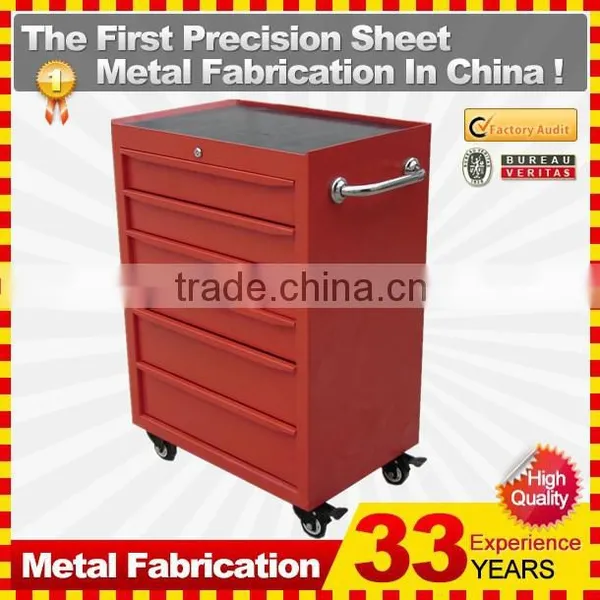 Rolling Aluminium Profile Handle Tool Box and Top Chest With 16 Drawers photo-5