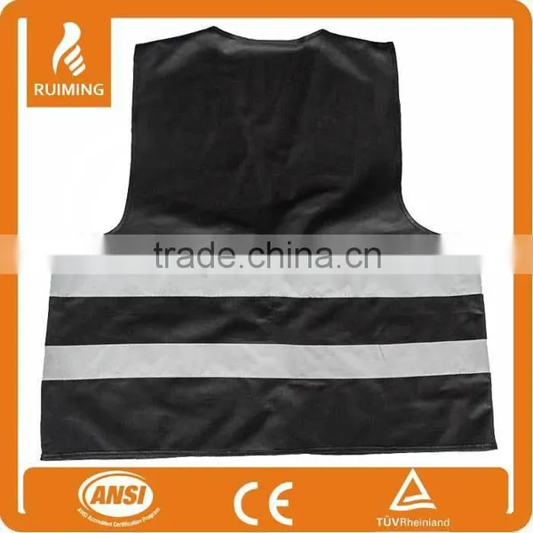 CE EN ISO 20471 Black Safety Vest photo-2