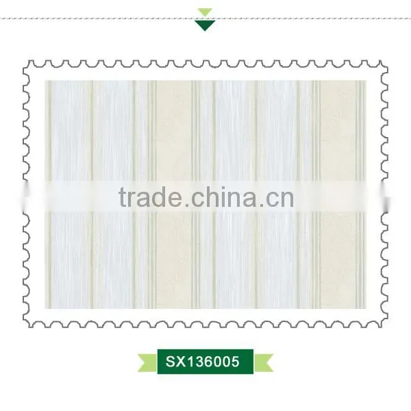 Discount Printed Yarn Wallpaper, Mediterranean Vertical Stripe Wall Decal for Room , Fantastic Wall Mural Roll photo-3