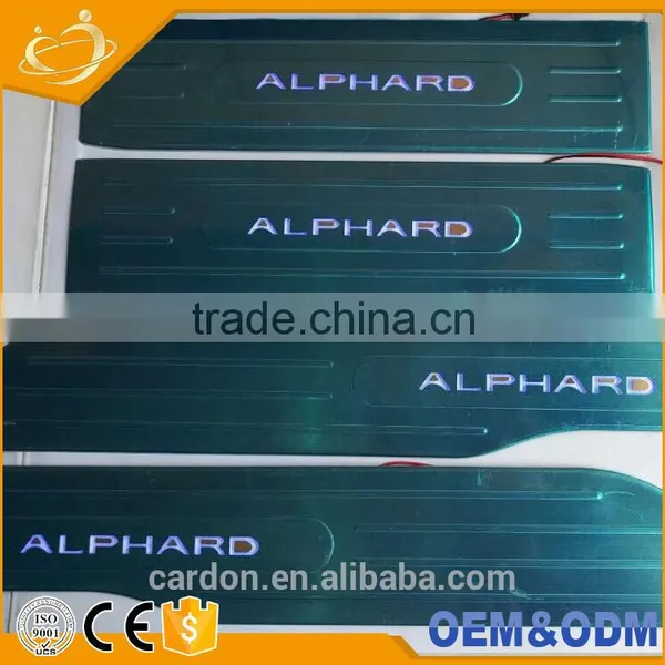 After the Guard Forwish,,back Pedal Car LED Illuminated Door Sill Plate for Prius, LED Step Scuff Plate for TOYOTA WISH photo-6