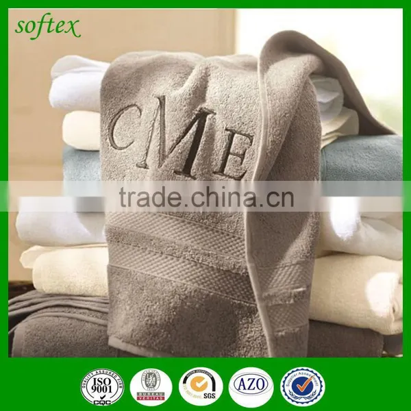 Luxury Hotel Spa Bath Towels 100% Cotton Dobby Border Set Spa Towel With Logo Towel Manufacturer photo-6