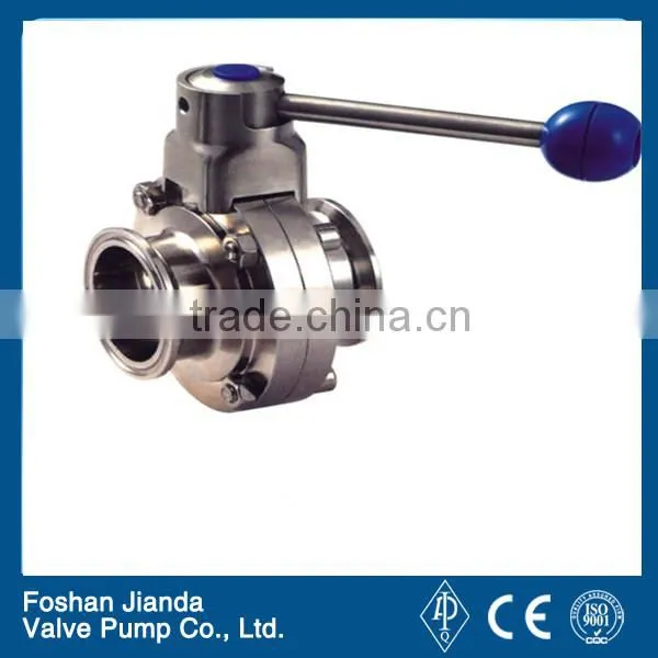 Sanitary Quick- Install Butterfly Clamp Valve/sanitary Stainless Steel Valve