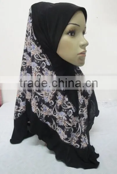 H285 New Style One Piece Hijab With Prints photo-6