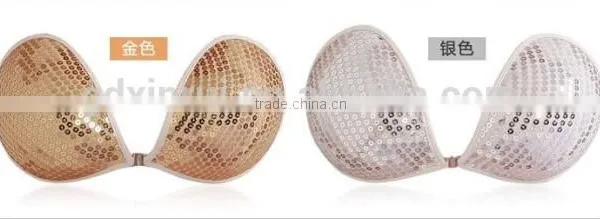 Shiny Argent Paillette Bra for Backless Dress photo-5