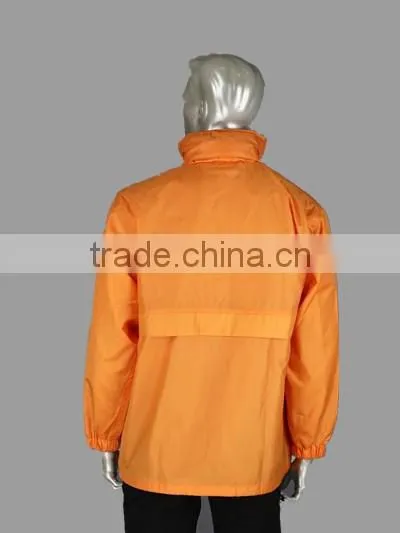 Waterproof Rain Jacket Wholesale Rain Coat With Concealed Hood Made in China photo-2