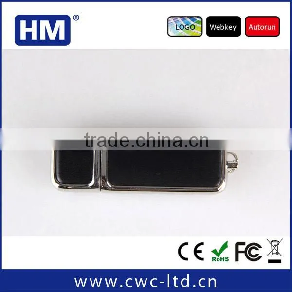 Bulk Cheap Pendrive Promotion Gift Logo Soluiton Leather Usb Flash Drive With Full Capacity