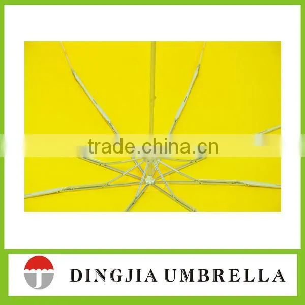 Customize Promotional Aluminum 3 Fold Bright Colored Rain Umbrella photo-5