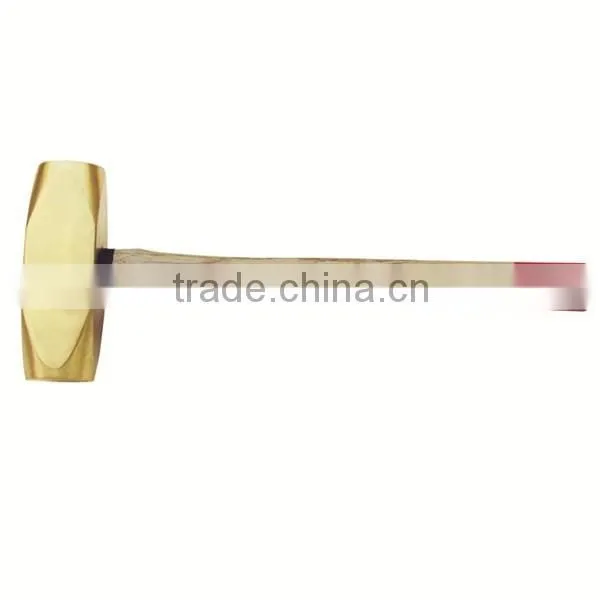 High Quality Hand Tools Brass Flat Hammer Euro Type photo-2