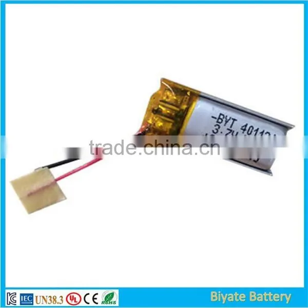 401121 Small Lithium Ion 3.7V 55mah Smart Band Battery photo-3