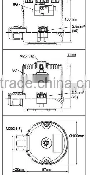 Type 9ST6, Immersion Heater With Dia. 100mm x 100mm Plastic Enclosure photo-4