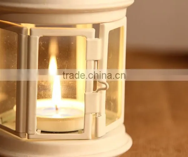 Zakka Iron Candle Holder European Star Ornaments Hanging Wrought Iron Lantern photo-2