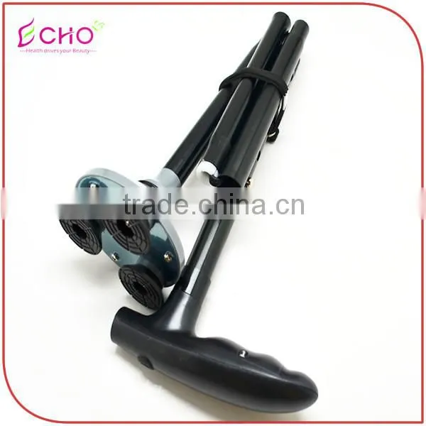 Sturdy Triple Heads Pivoting Base Folding Cane With Build-in Lights for Elder photo-5