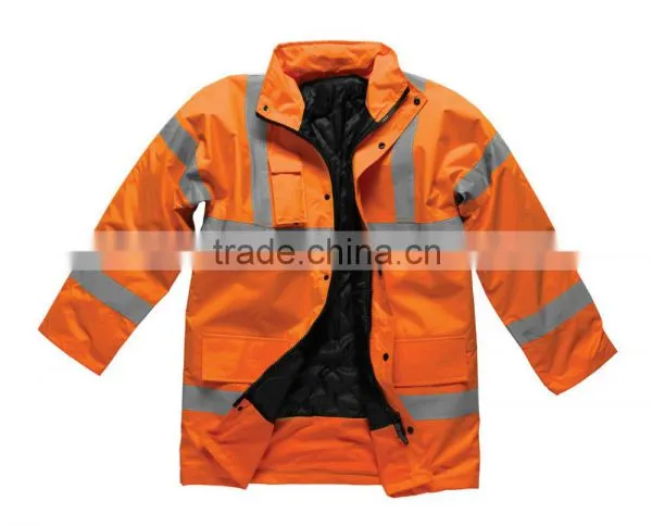 Hi Viz High Vis Visibility Road Traffic Safety Jacket Coat Work Wear EN471 photo-2