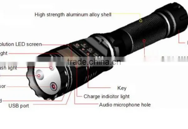 HD Full 1080P Police Flashlight DVR Camera photo-3