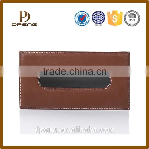 2016 Custom Multi-functional Handmade pu Leather Tissue Paper Box photo-2