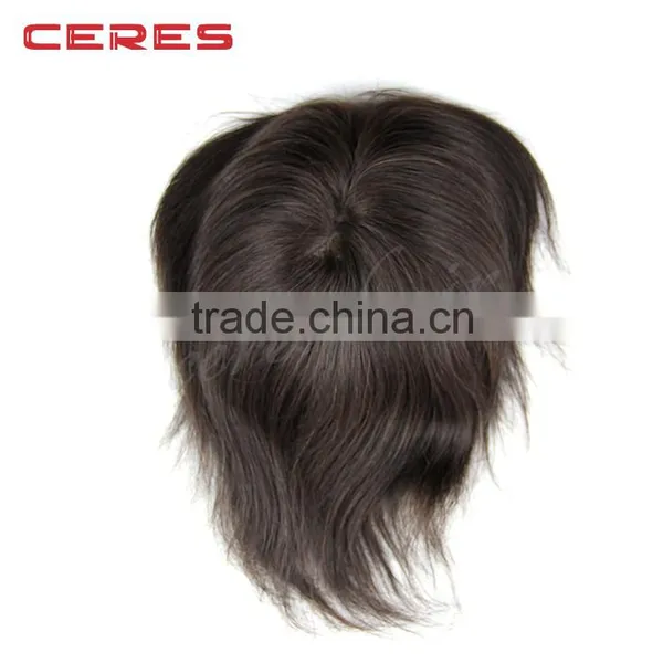 Cheap Indian Remy Human Hair Toupee / Wig for Men photo-2