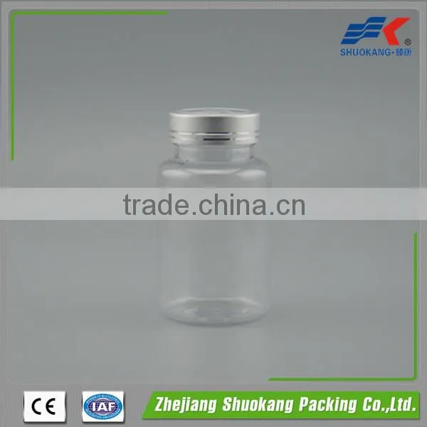 PS Plastic Health Care Products Bottle With Aluminum Cap for Pills