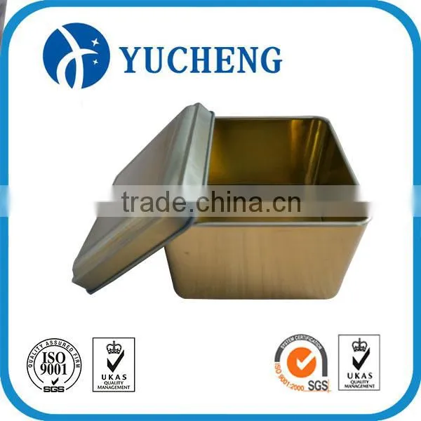 Factory Sale Top Grade Print Wholesale Square Tin Can