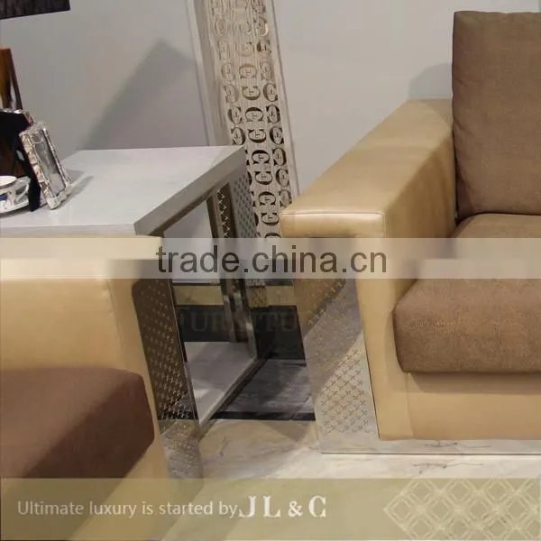 JT21-05 Coffee Table Starry Hollow Pattern Stainless Steel-JL&C Luxury Home Furniture photo-2
