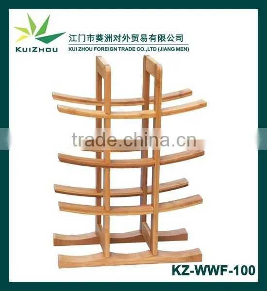 12-Bottle Bamboo Wine Rack photo-6