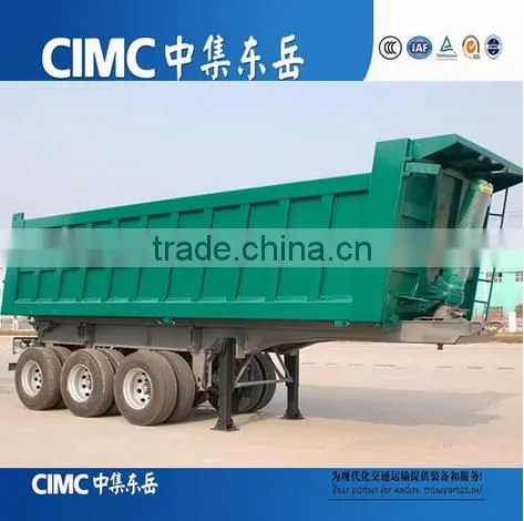 3 Axles 50 Tons U Shape Rear Lifting Tipping Tractor Trailer photo-2