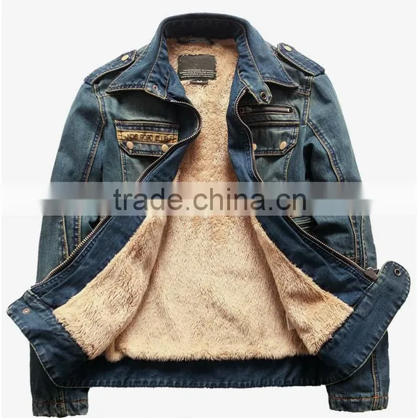 2016 Top OEM Newest Design Fashion Cool Wholesale High Quality Mens Jeans Jacket,coat Wear China Quality Choice photo-3