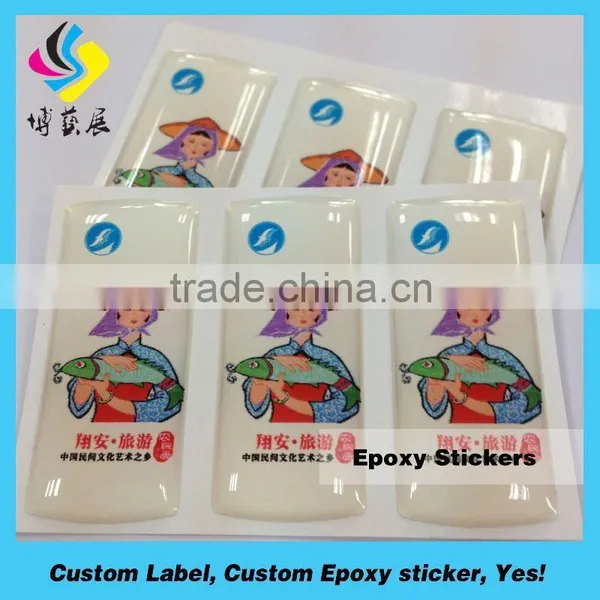 Crystal Sticker Resin Sticker Dome 3d Epoxy Adhesive Label photo-2