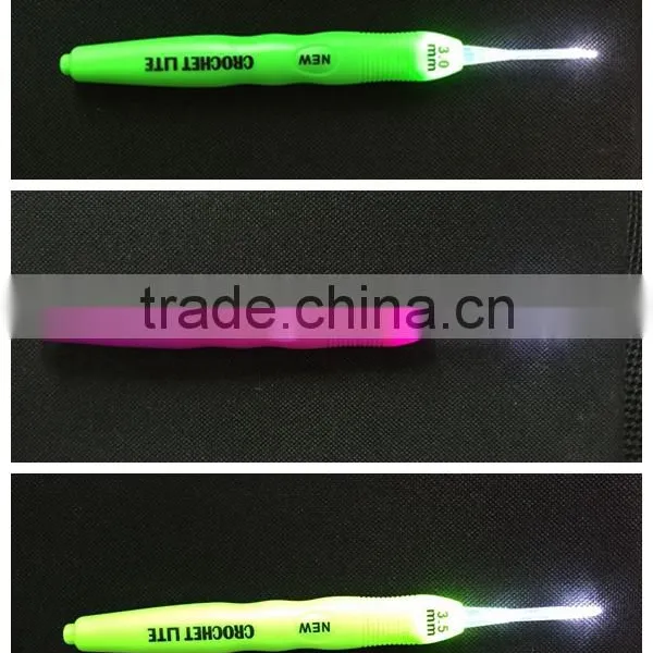 New Crochet Lite Crochet Hooks Full Set Sizes C Through K With LED Light photo-5