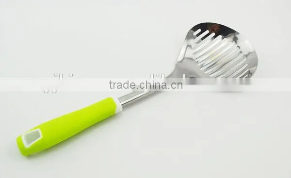 Cooking Gadget Stainless Steel Strainer With Soft Plastic Handle photo-2