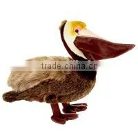 Brown Pelicanft Plush Stuffed Brown Pelicanft Toys Bandana T-shirt Logo Imprinted Custom Animal