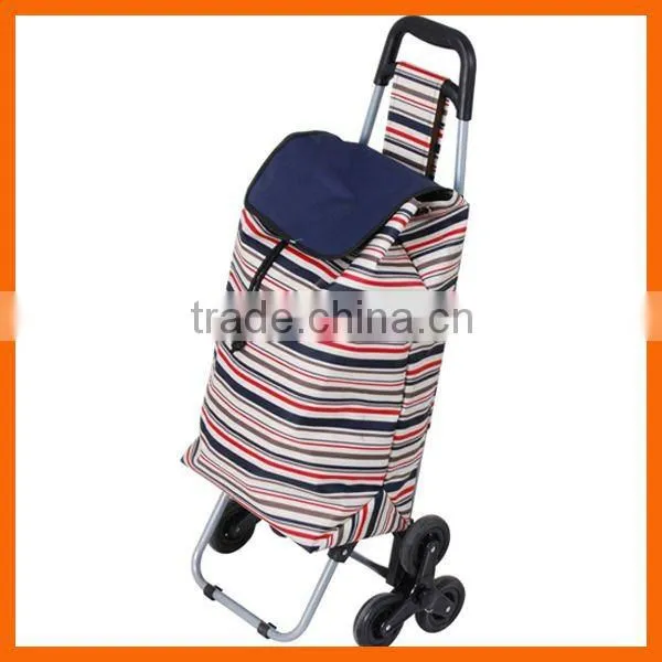 Promotional Fold up Shopping Cart With 3 Wheels