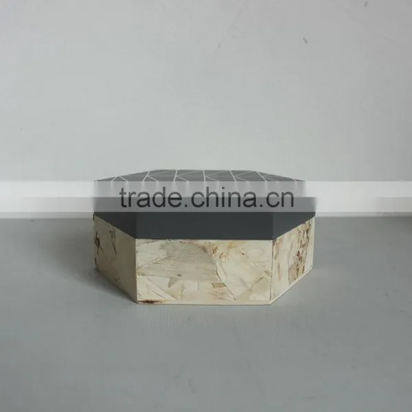 Wooden Small BOX of Hexagon photo-3