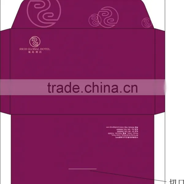 Customized CMYK Printing Paper Card, Paper Envelope